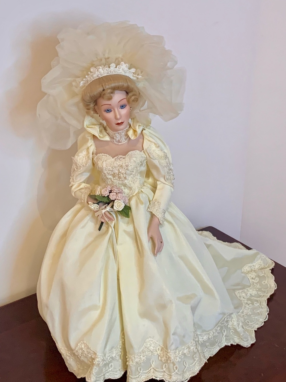 Vintage Porcelain Bride Doll by Priscilla of Boston